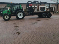 Tree transporter Valtra 6550 + MOHEDA UITRIJWAGEN