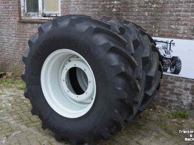 Wheels, Tyres, Rims & Dual spacers Michelin 600/70r30 mach x bib