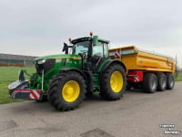 Tractor John Deere 6250R Tractor 300 Pk + VGM gronddumper 3 asser (30 ton)