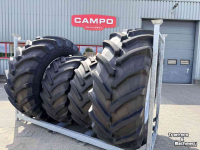 Wheels, Tyres, Rims & Dual spacers Trelleborg 710/70R42 + Mitas 600/70