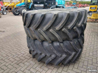 Wheels, Tyres, Rims & Dual spacers Case-IH Wielen met 650/65 R38 Goodyear banden