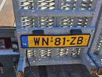 Low loader / Semi trailer Doornwaard D 6000 TA
