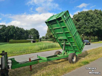 Dumptrailer Coenders 5 tons kipper met opzetborden