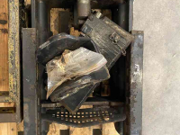 Used parts for tractors Case-IH trekhaakframe, kipperknobbel, pitonfix en verstelbare boventrekhaak van JXU (New Holland TL/TLA)