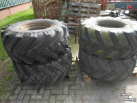 Wheels, Tyres, Rims & Dual spacers Michelin 445/70r19,5