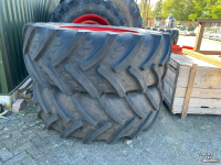 Wheels, Tyres, Rims & Dual spacers  Set 620/70R42 + 540/65R30 Trelleborg Op Fendt velg Z.G.A.N.