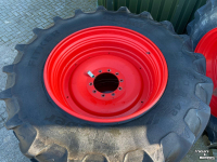Wheels, Tyres, Rims & Dual spacers  Set 620/70R42 + 540/65R30 Trelleborg Op Fendt velg Z.G.A.N.