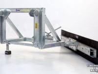 Rubber yard scraper Qmac 180 MECH SCHUIN TEREX TL80 - TL120