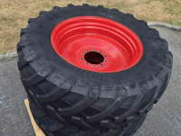 Wheels, Tyres, Rims & Dual spacers Trelleborg 650/65R42, Fendt 700,800