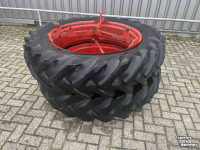 Wheels, Tyres, Rims & Dual spacers Good Year 13.6-38 dubbellucht