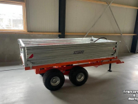 Dumptrailer  Kipper mini compact tractor 2,5 ton Max tandemstel