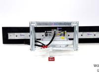 Rubber yard scraper Qmac Modulo rubberschuif straatschuif slijkschuif aanbouw Schaeff