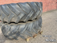 Wheels, Tyres, Rims & Dual spacers  Good Year 18.4R38 Dubbellucht 