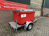 Low loader / Semi trailer AGM Dieseltank aanhanger