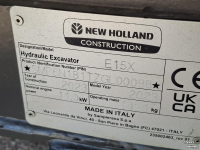 Mini-Excavator New Holland E15X