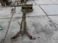 Rearside loader Wifo Achterlader mechanisch met bak en sloothekkel baggerbak