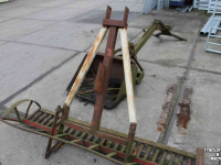Rearside loader Wifo Achterlader mechanisch met bak en sloothekkel baggerbak