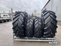 Wheels, Tyres, Rims & Dual spacers Bridgestone 650/65 R38 VF + 540/65 R28 VF banden!