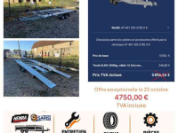 Car trailer up to 3500 Kg Saris Porte voiture