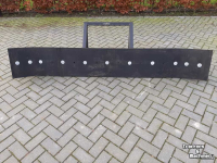 Rubber yard scraper Weidemann Rubberschuif 2.60m