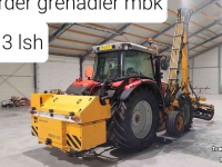 Mowing arm with flailmower Herder Grenadier MBK 513 LSH 8.5 of 7.25 meter giek joystick-bediening