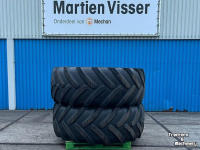 Wheels, Tyres, Rims & Dual spacers Michelin 2x Mach X BiB 710/70R38 Banden