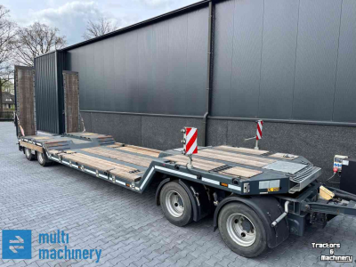 Low loader / Semi trailer  TwenteTrailer 4-asser kuip dieplader