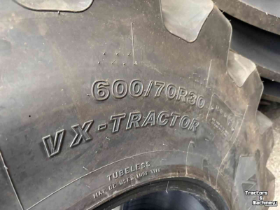 Wheels, Tyres, Rims & Dual spacers Bridgestone 600/70R30  710/70R42