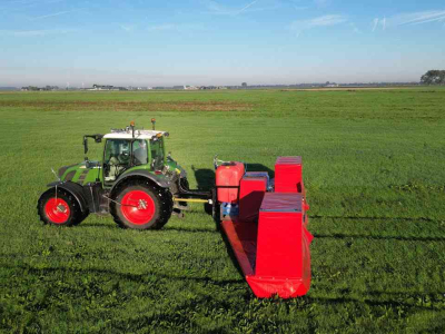 Fieldsprayer pull-type  Allgau automation Rumbojet 880 selectieve spuit dmv camera detectie