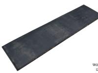 Rubber yard scraper Qmac RSM240 Rubbermat 240 cm STAAL inlaag 