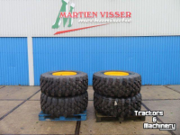 Wheels, Tyres, Rims & Dual spacers Michelin 500/70R24 MICH BIBLOAD SET JCB 10g