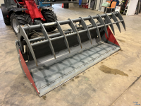 Telehandler Hemach puinbak met bovenklem