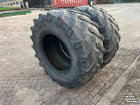 Wheels, Tyres, Rims & Dual spacers Trelleborg 600/65R28 set gebruikt