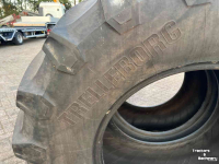 Wheels, Tyres, Rims & Dual spacers Trelleborg 600/65R28 set gebruikt