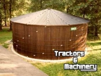 Manure hopper  houten mestsilo+afdekking