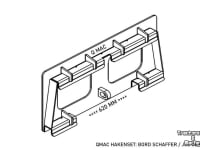 Diverse new spare-parts Qmac HAKENSET: SCHAFFER JCB BORD 620MM