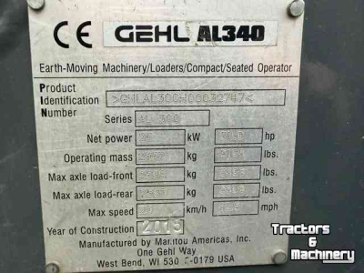 Wheelloader Gehl AL 340