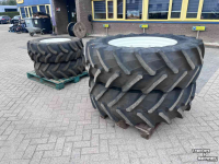 Wheels, Tyres, Rims & Dual spacers Trelleborg 480/70R34 + 380/70R24 verstelbare velgen