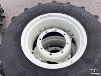 Wheels, Tyres, Rims & Dual spacers Trelleborg 480/70R34 + 380/70R24 verstelbare velgen