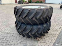 Wheels, Tyres, Rims & Dual spacers Mitas 540/65R34 NIEUW incl. NH velgen