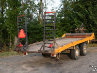 Low loader / Semi trailer  dieplader +/- 3 ton minigraver