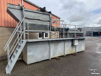 Rotary washing-drums  Spiessens was-/ spoelcombinatie, wastrommel, rollenleestafel, lappendroger