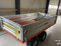 Dumptrailer  Kipper mini compact tractor 2,5 ton Max tandemstel