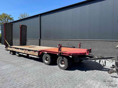 Low loader / Semi trailer Nooteboom 4-asser Nooteboom dieplader met dubbellange kleppen