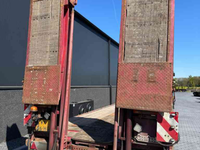 Low loader / Semi trailer Nooteboom 4-asser Nooteboom dieplader met dubbellange kleppen