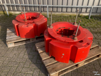 Tractor Fendt Set wielgewichten 1000 kg per kant