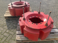 Tractor Fendt Set wielgewichten 1000 kg per kant