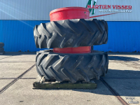 Wheels, Tyres, Rims & Dual spacers Good Year 2xDubbelwiel  20.8R38+haken