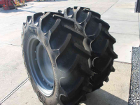 Wheels, Tyres, Rims & Dual spacers BKT 340/85R28 Agrimax RT855 trekkerbanden tractorbanden wielen/velgen