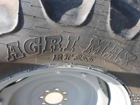 Wheels, Tyres, Rims & Dual spacers BKT 340/85R28 Agrimax RT855 trekkerbanden tractorbanden wielen/velgen